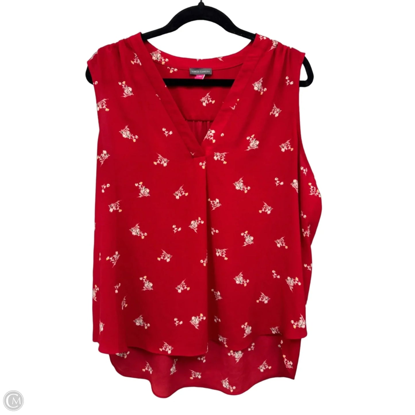Top Sleeveless By Vince Camuto In Floral Print, Size: Xl