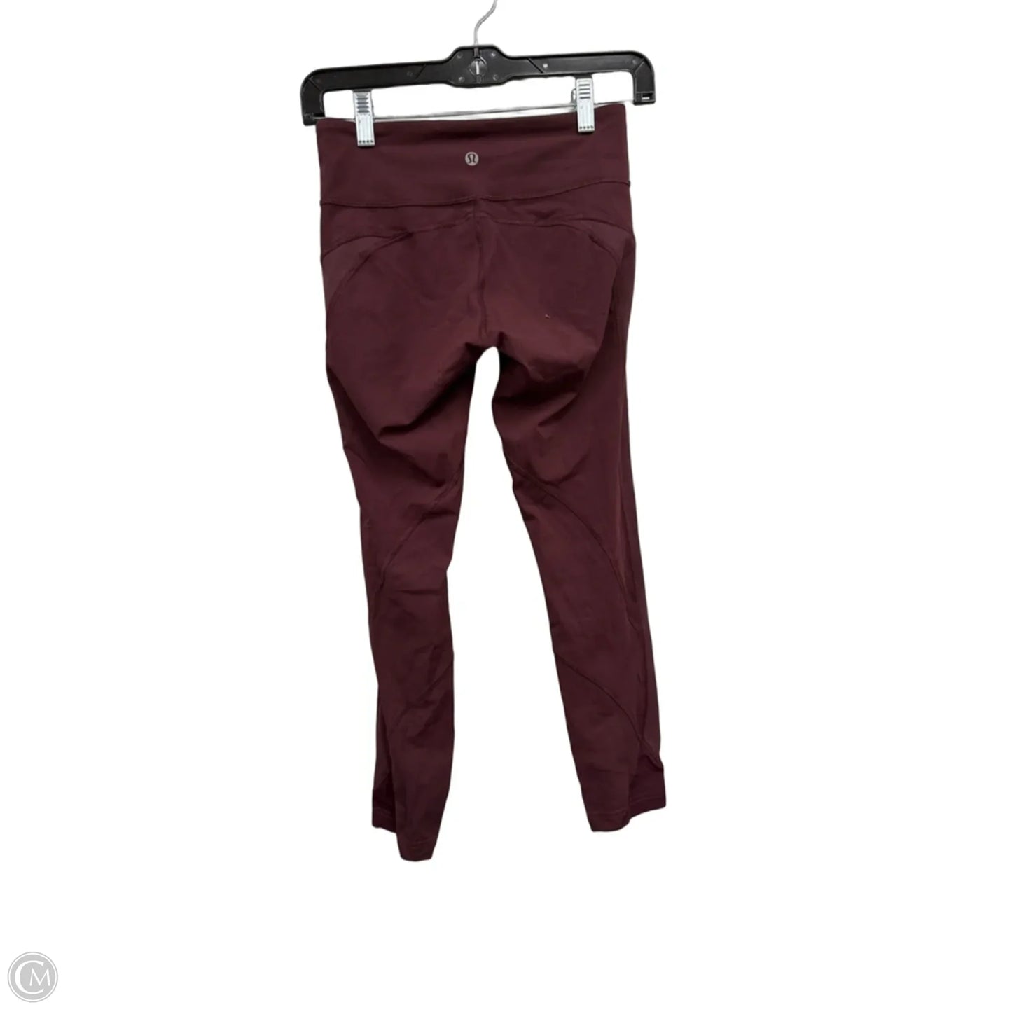 Athletic Leggings By Lululemon In Maroon, Size: 4