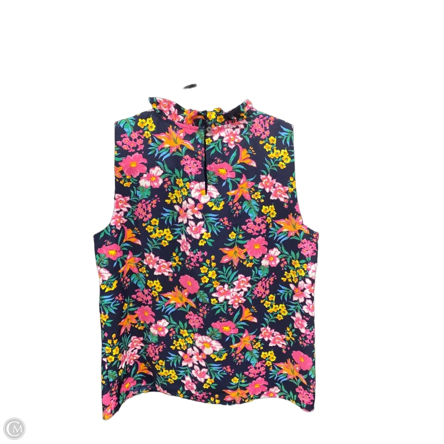 Top Sleeveless By J. Crew In Floral Print, Size: S