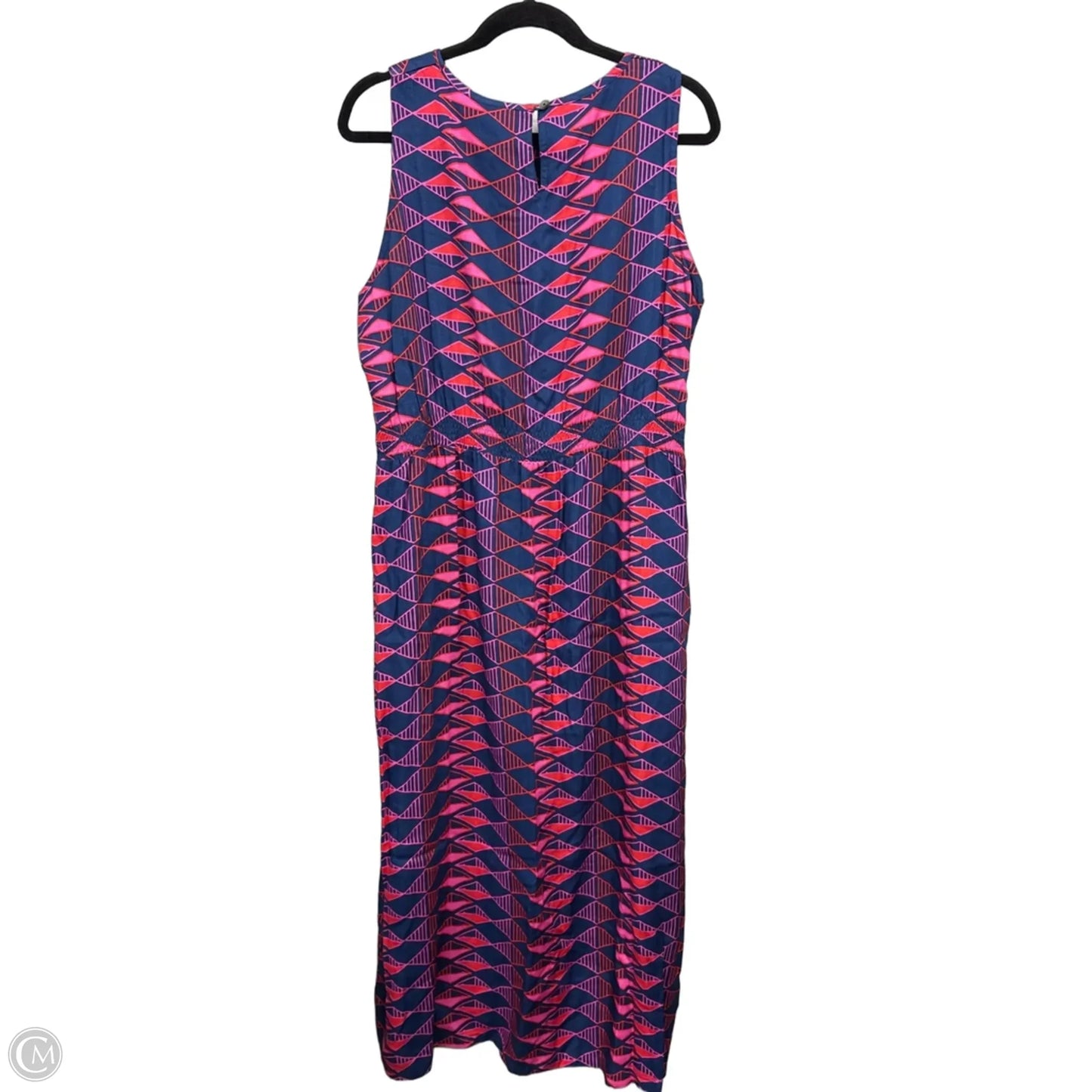 Dress Casual Maxi By Escapada Living In Blue & Pink, Size: Xl