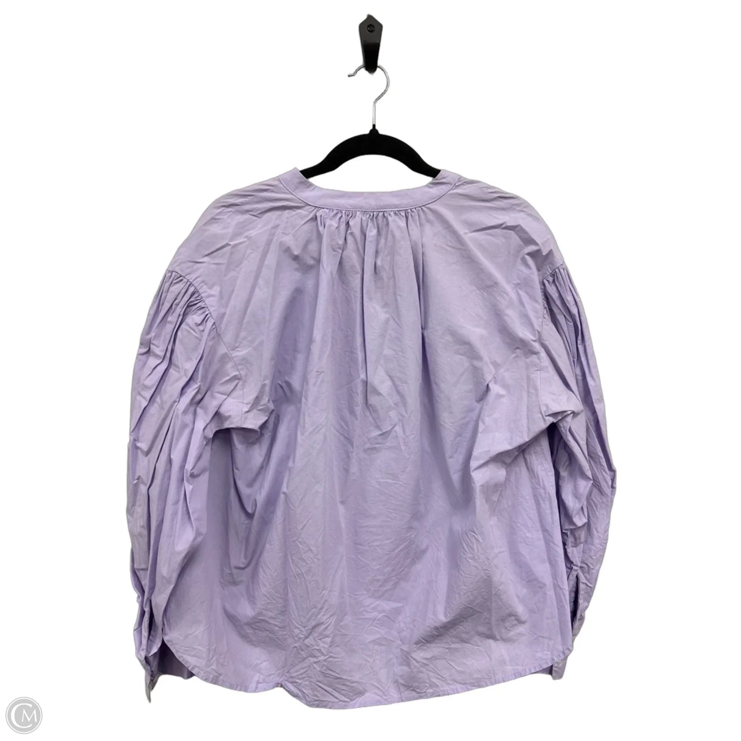 Top Long Sleeve By Banana Republic In Purple, Size: M