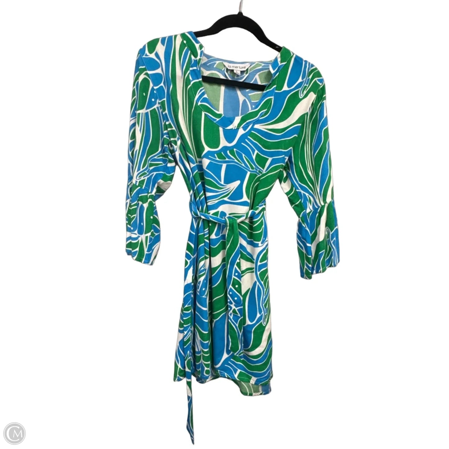 Dress Casual Short By Clothes Mentor In Blue & Green, Size: L