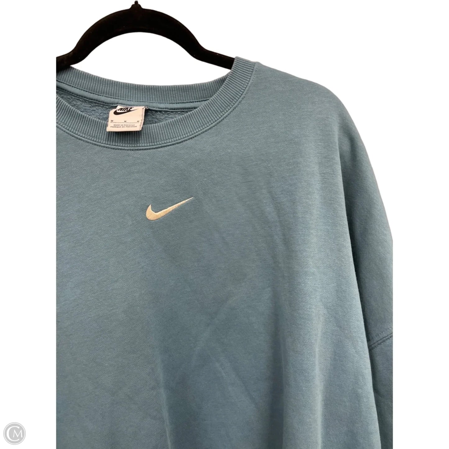 Sweatshirt Crewneck By Nike Apparel In Blue, Size: M