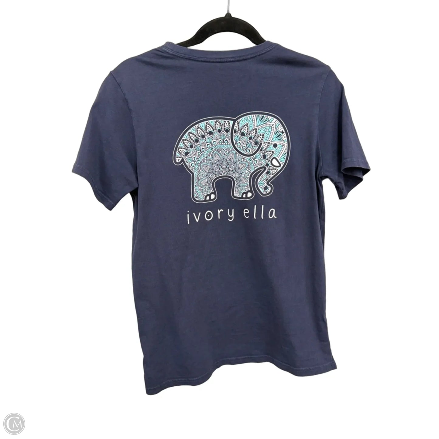 Top Short Sleeve Basic By Ivory Ella In Blue, Size: S