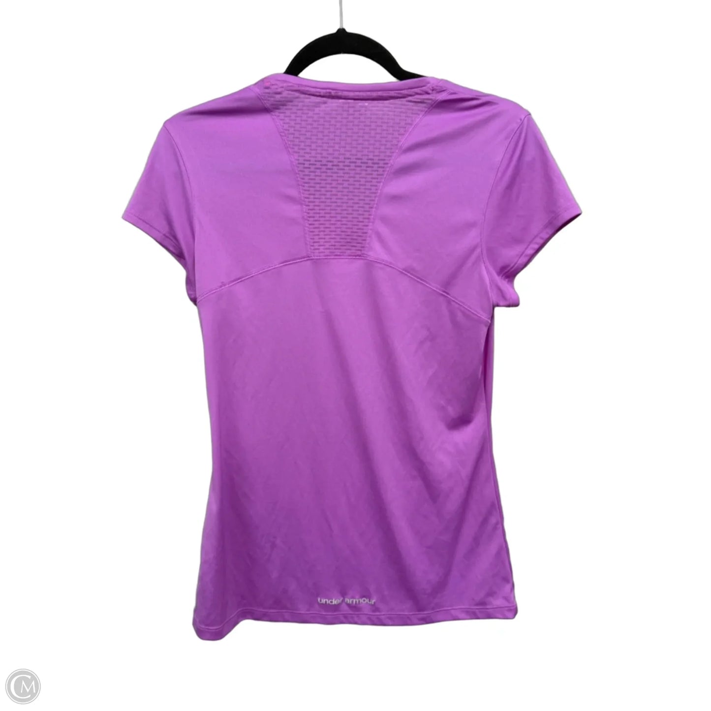Athletic Top Short Sleeve By Under Armour In Purple, Size: S