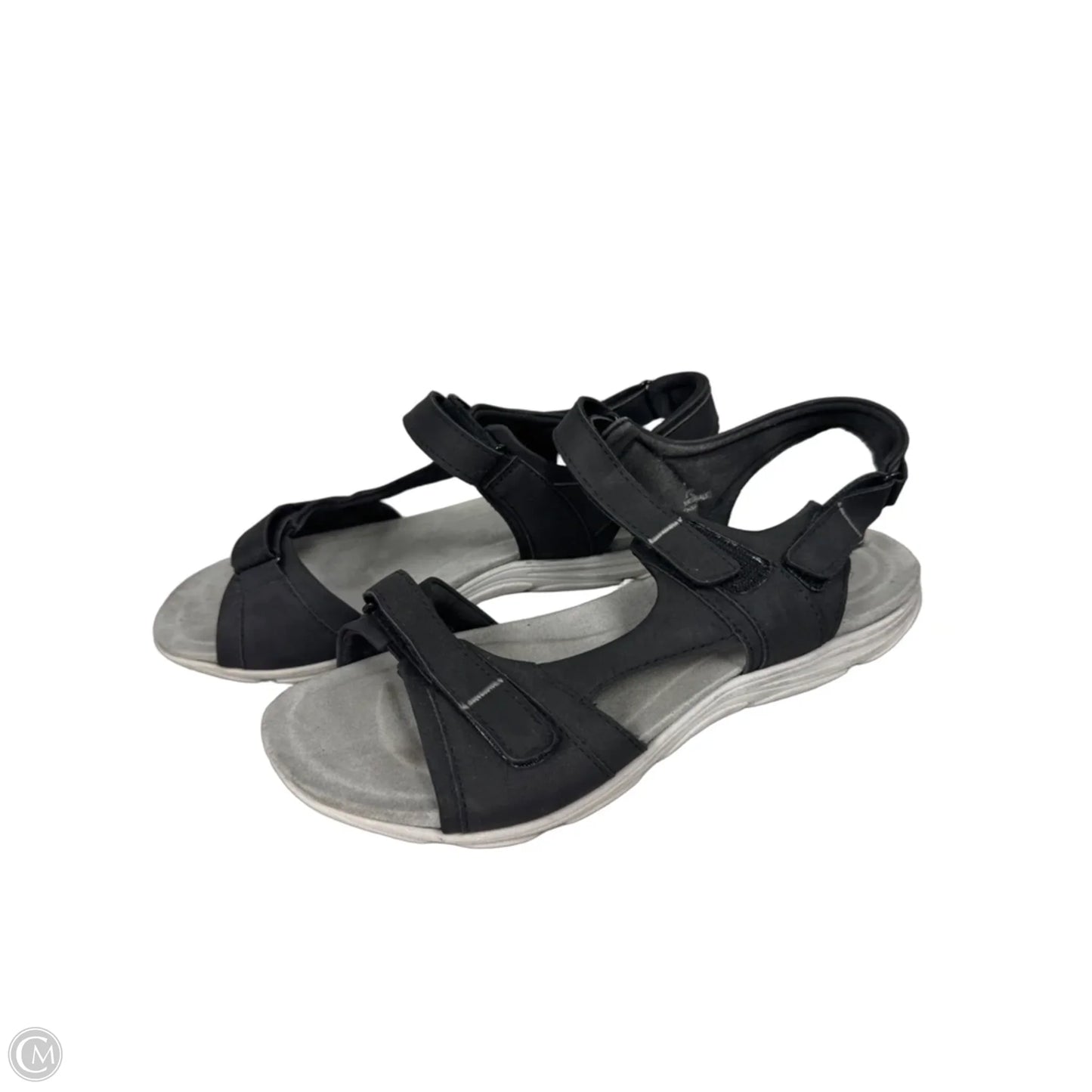 Sandals Flats By Easy Spirit In Black, Size: 8