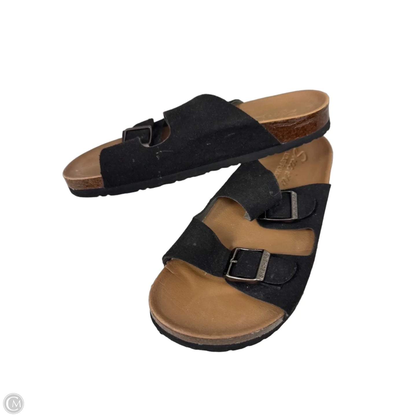 Sandals Flats By Skechers In Black, Size: 8