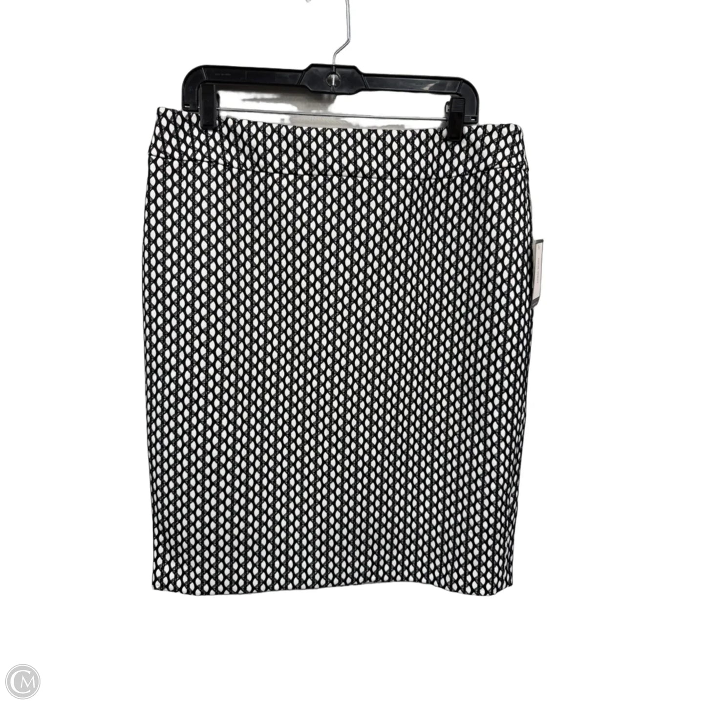 Skirt Midi By Nine West In Black & White, Size: 12