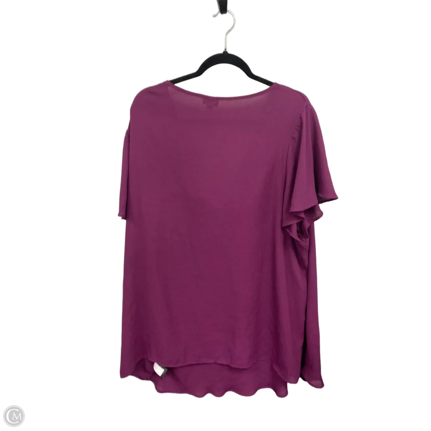 Top Short Sleeve By Torrid In Purple, Size: 4x