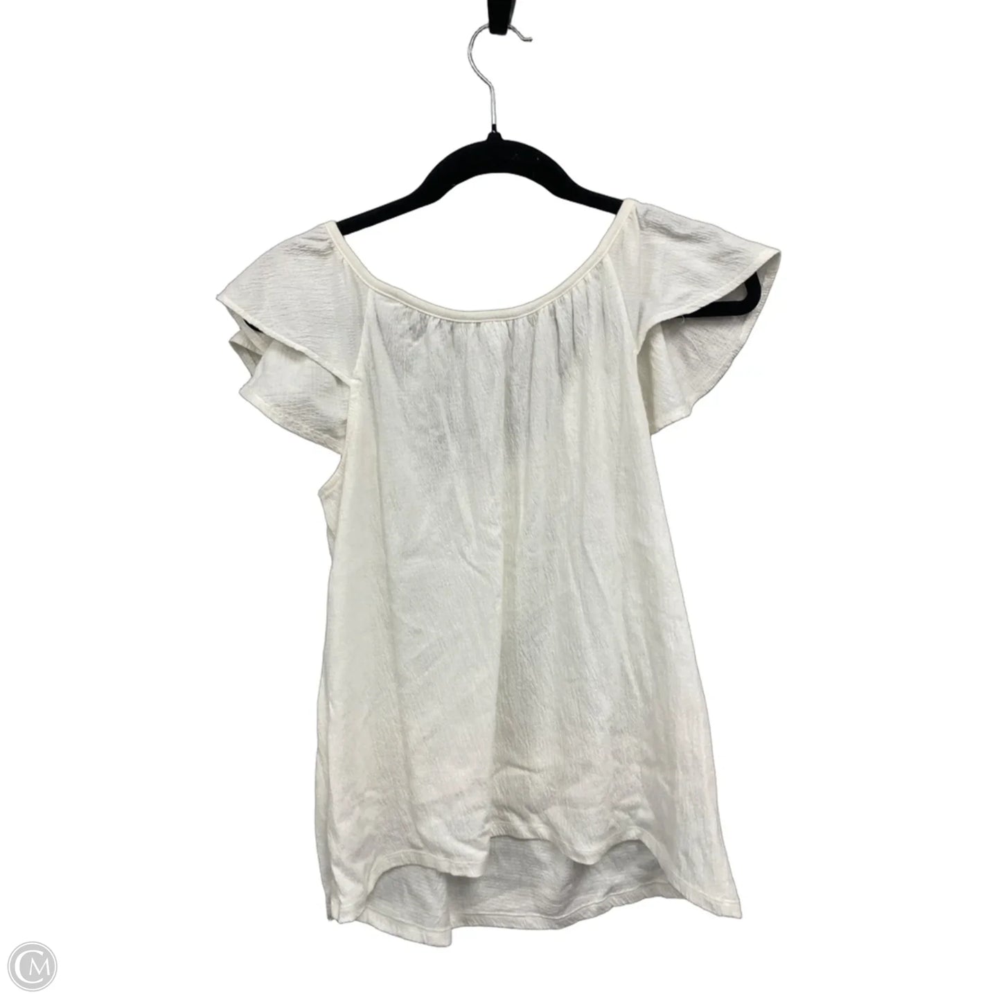 Top Short Sleeve By Old Navy In Cream, Size: M