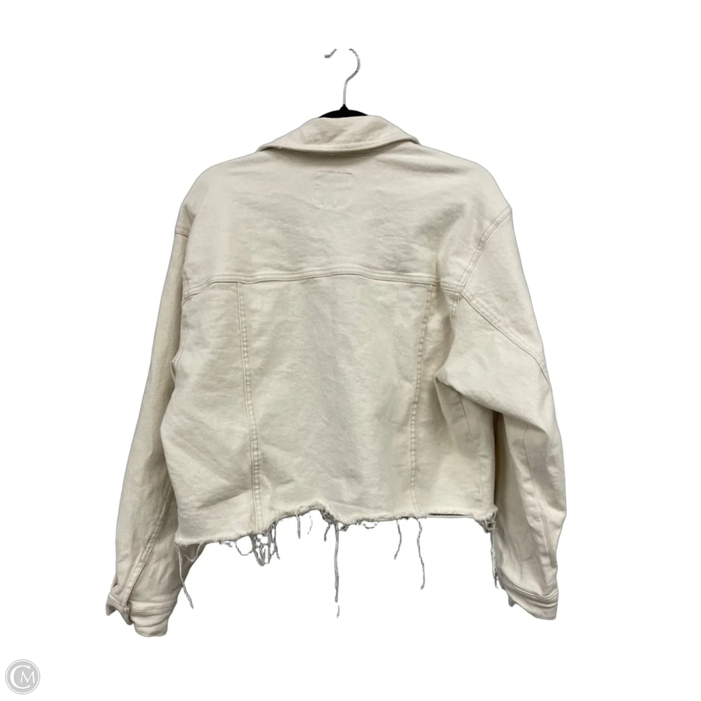 Jacket Denim By Celebrity Pink In Cream, Size: Xl