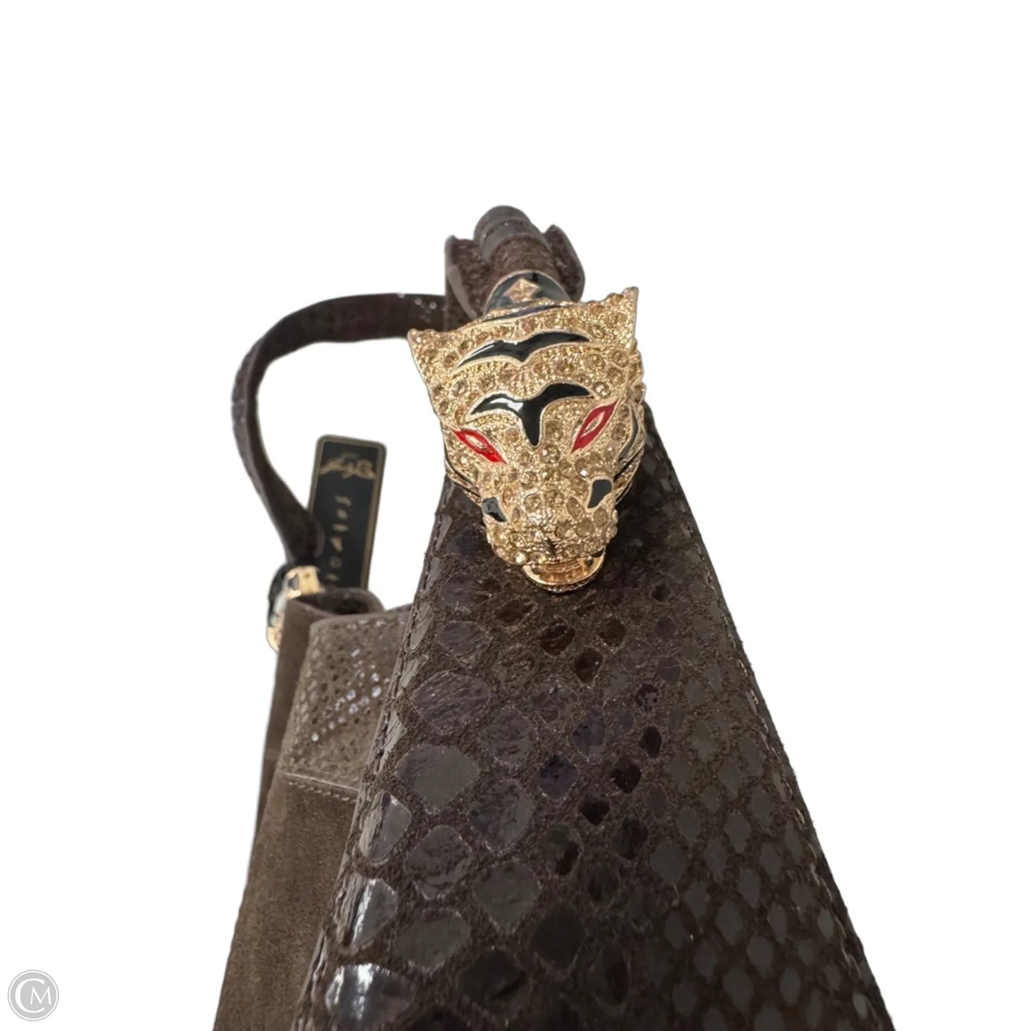 Handbag Leather By Sharif, Size: Medium