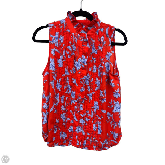 Top Sleeveless By Ann Taylor In Floral Print, Size: Mp