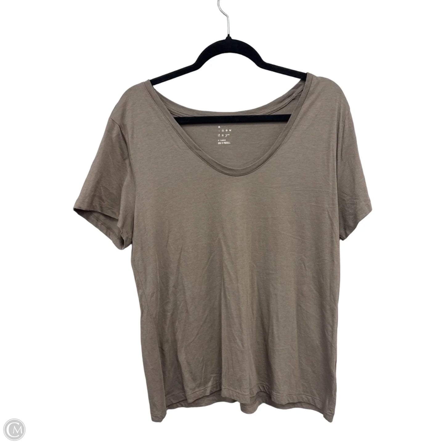 Top Short Sleeve By Old Navy In Taupe, Size: Xl