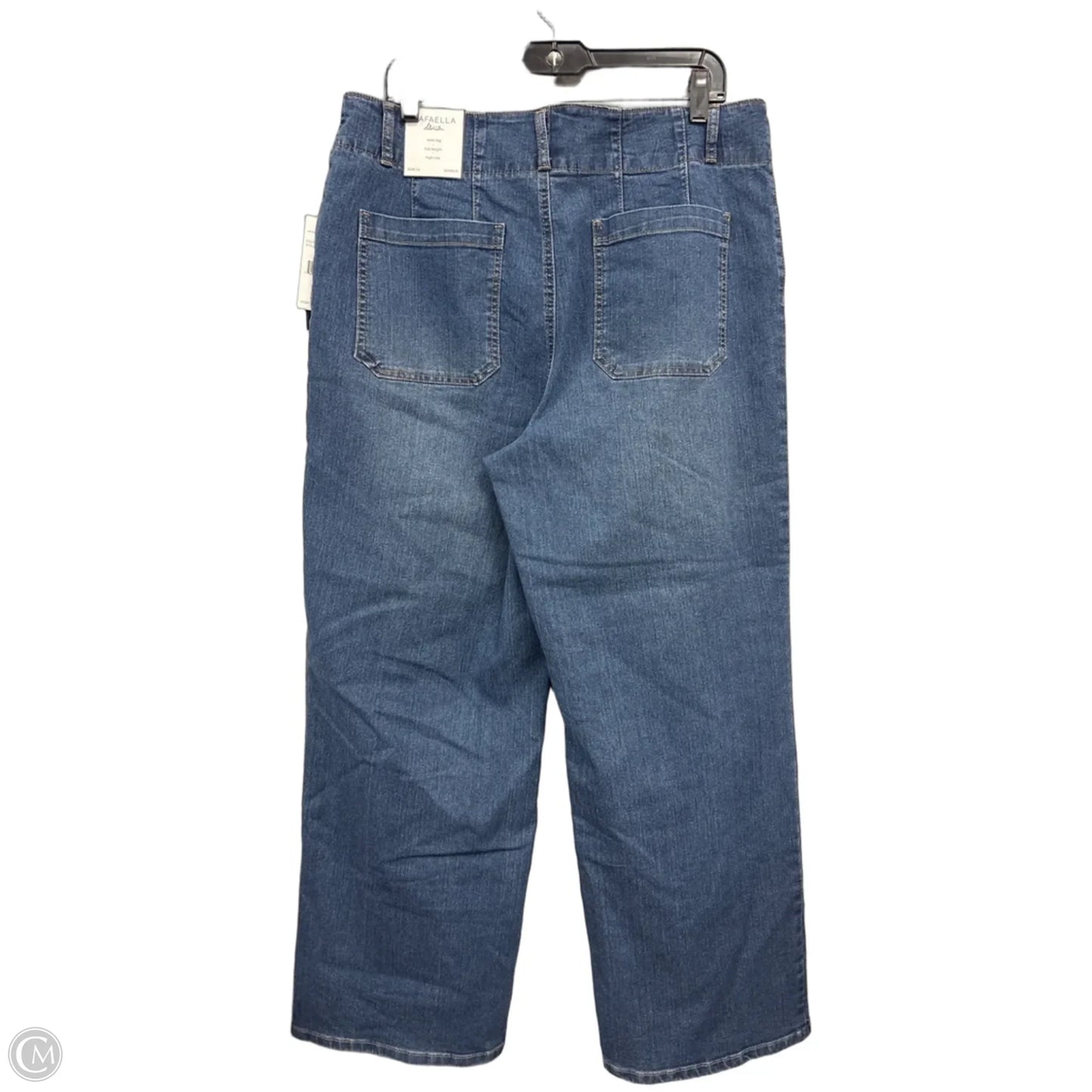 Jeans Wide Leg By Rafaella In Blue, Size: 14