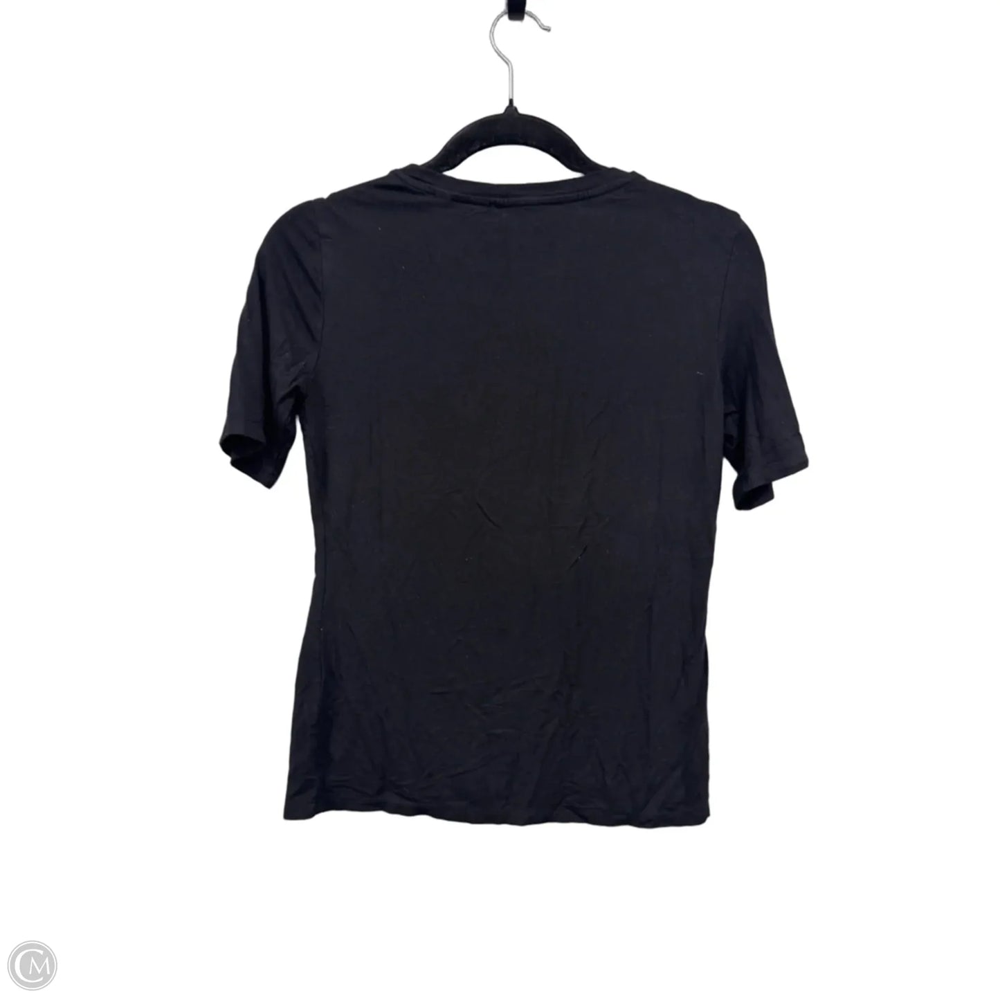 Top Short Sleeve Basic By Tahari In Black, Size: Xs