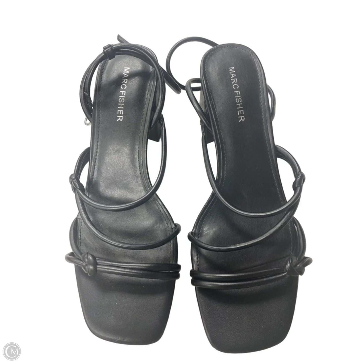 Sandals Heels Block By Marc Fisher In Black, Size: 8