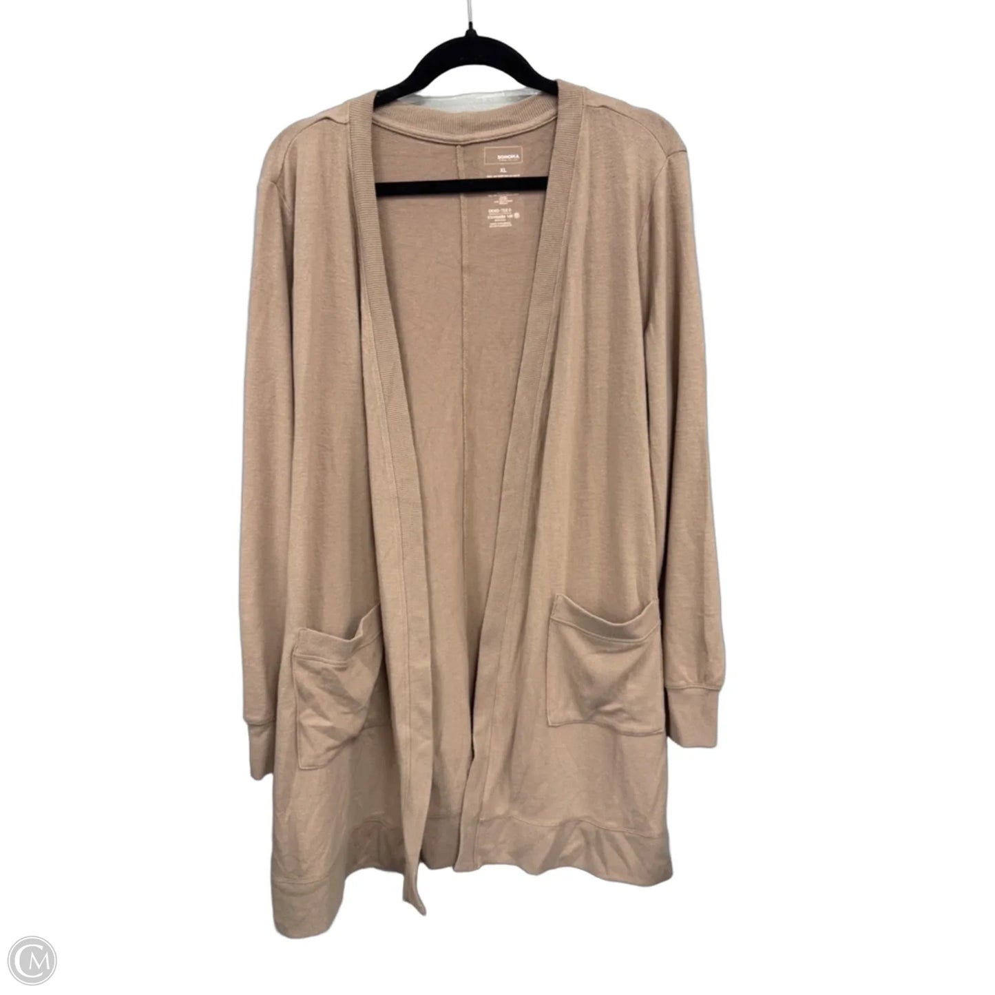 Cardigan By Sonoma In Tan, Size: Xl