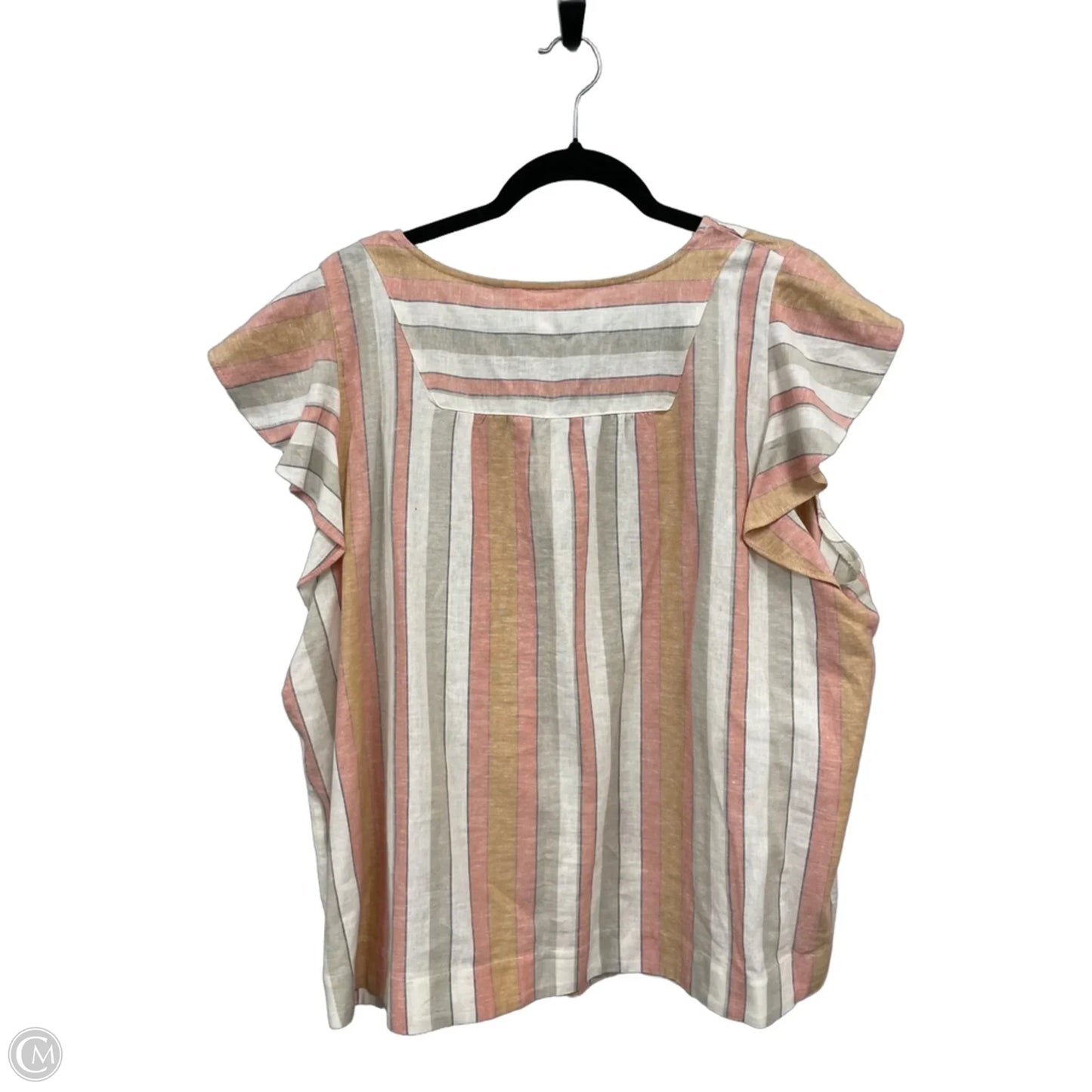 Top Short Sleeve By Lc Lauren Conrad In Striped Pattern, Size: Xxl