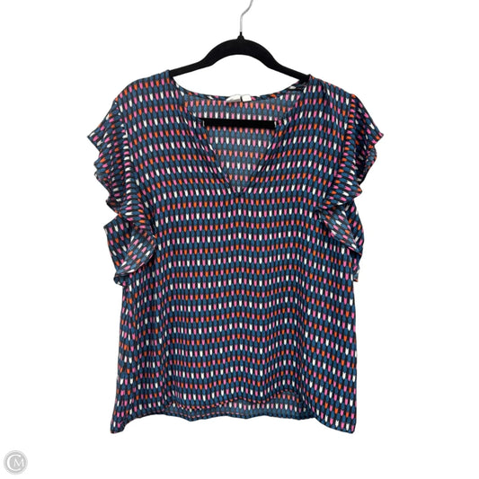 Top Short Sleeve By Gap In Multi-colored, Size: L