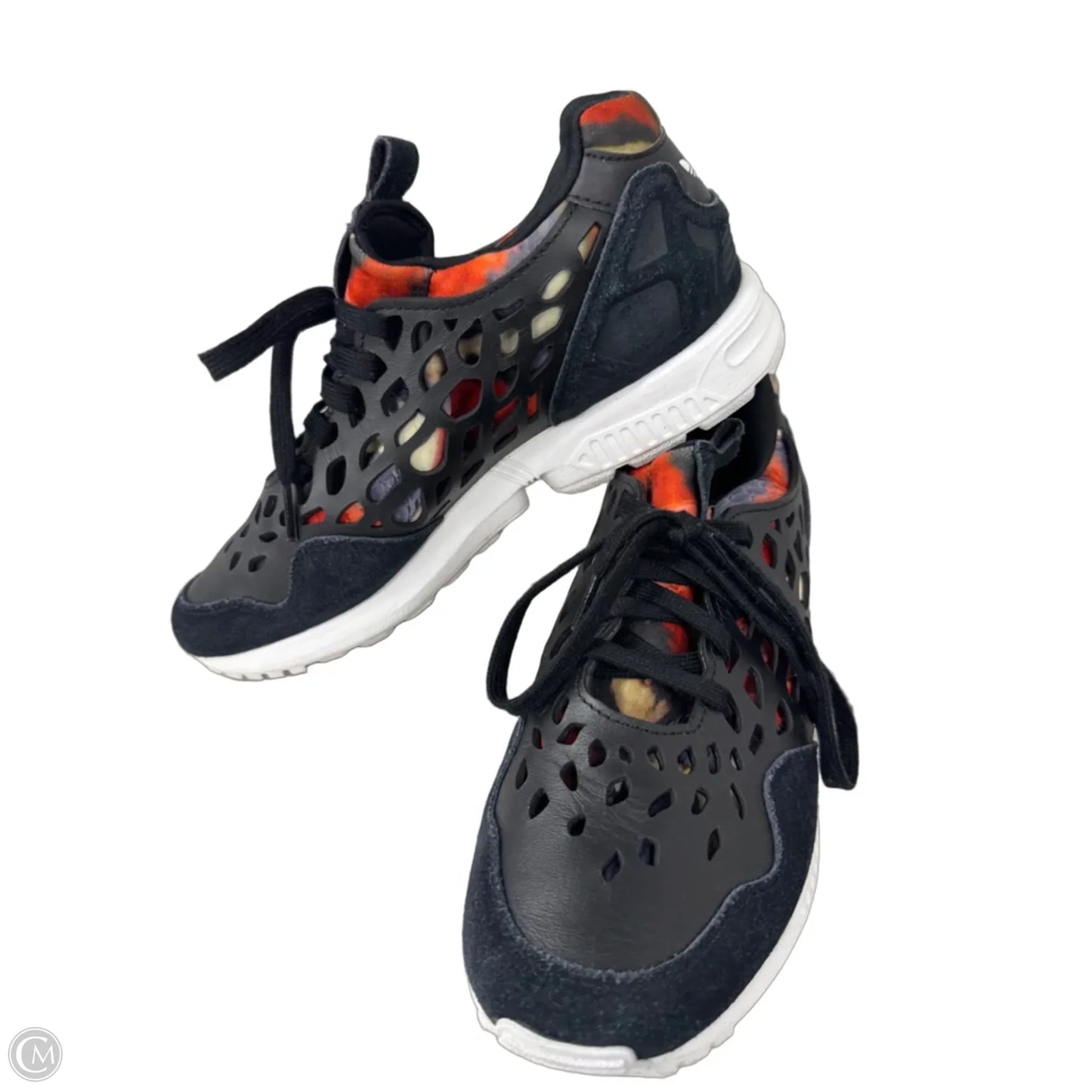 Shoes Athletic By Adidas In Black & Orange, Size: 7