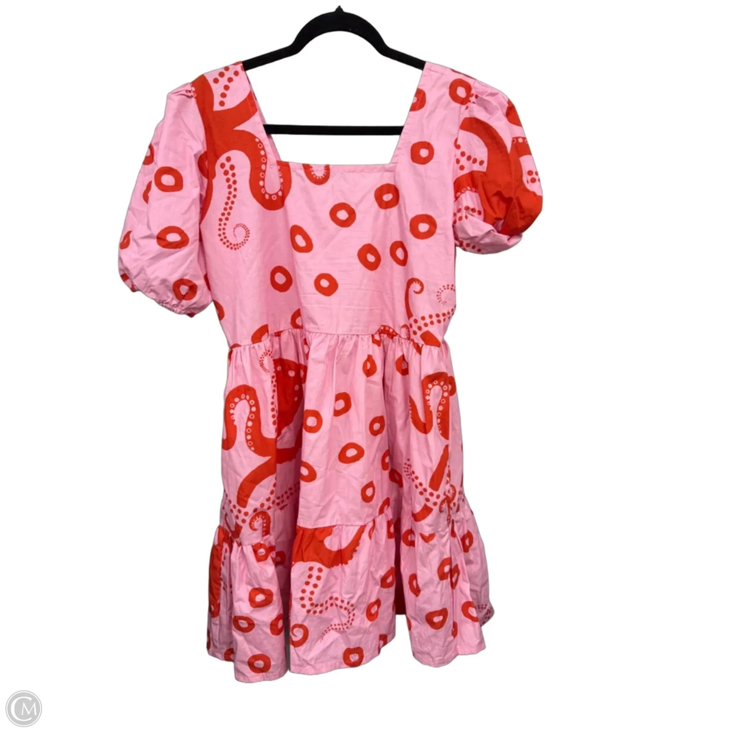 Dress Casual Short By Clothes Mentor In Orange & Pink, Size: M