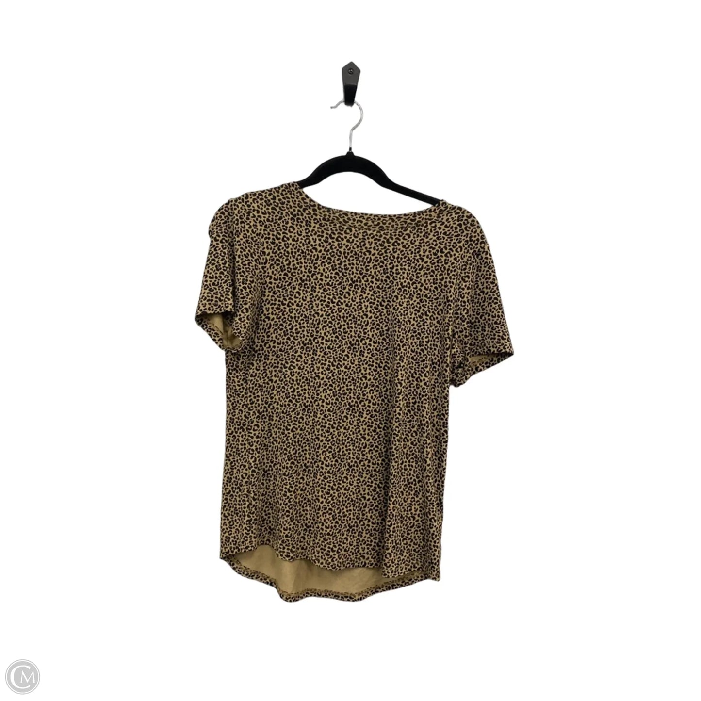 Top Short Sleeve Basic By Old Navy In Black & Tan, Size: S