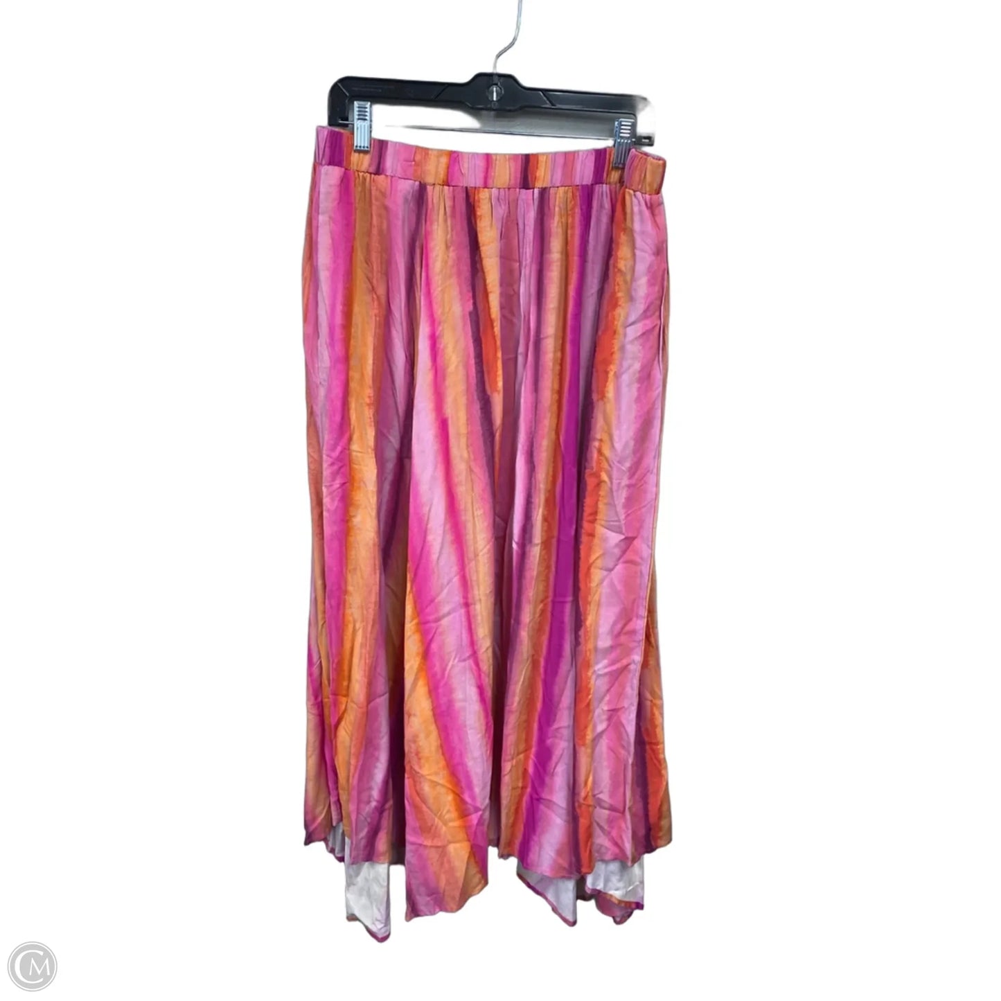 Skirt Maxi By Clothes Mentor In Orange & Pink, Size: Xl