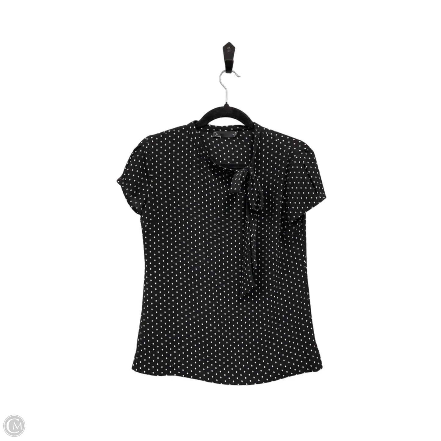 Top Short Sleeve By Clothes Mentor In Black & White, Size: S