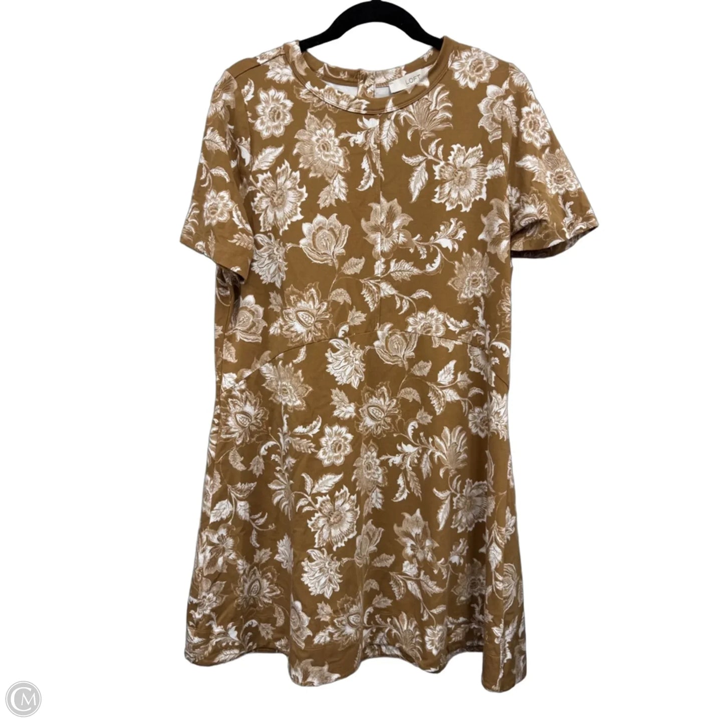 Dress Casual Short By Loft In Tan & White, Size: L