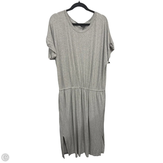 Dress Casual Midi By Banana Republic In Grey, Size: Xl