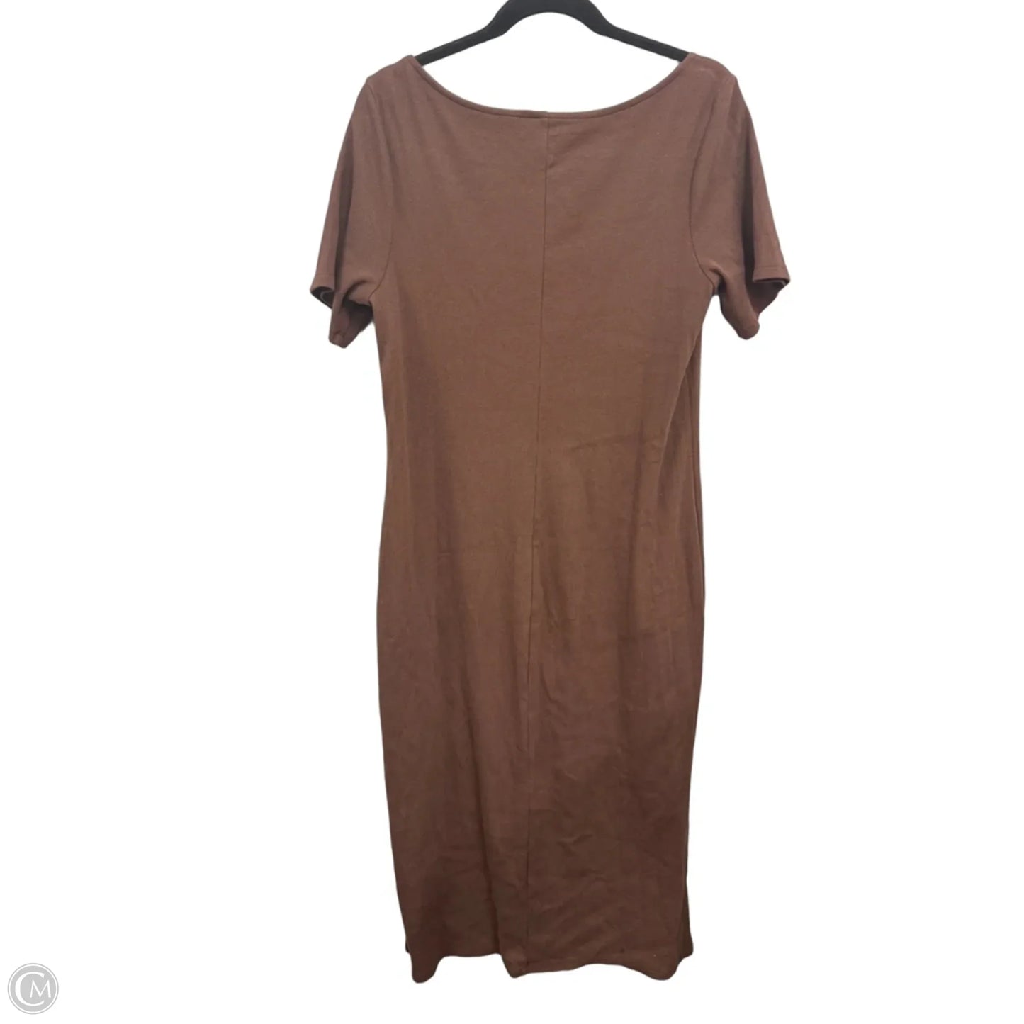 Dress Casual Midi By Old Navy In Brown, Size: Xl
