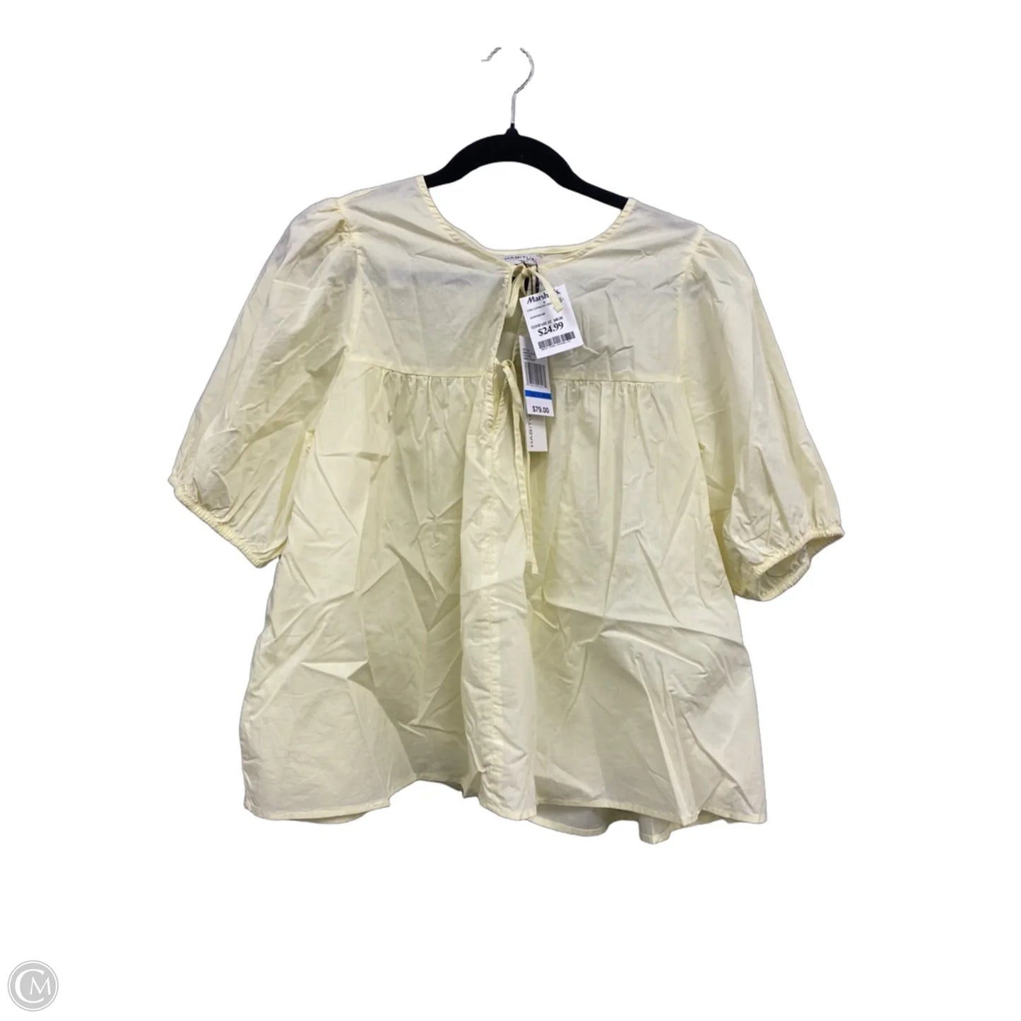 Top Short Sleeve By Habitual In Yellow, Size: Xl