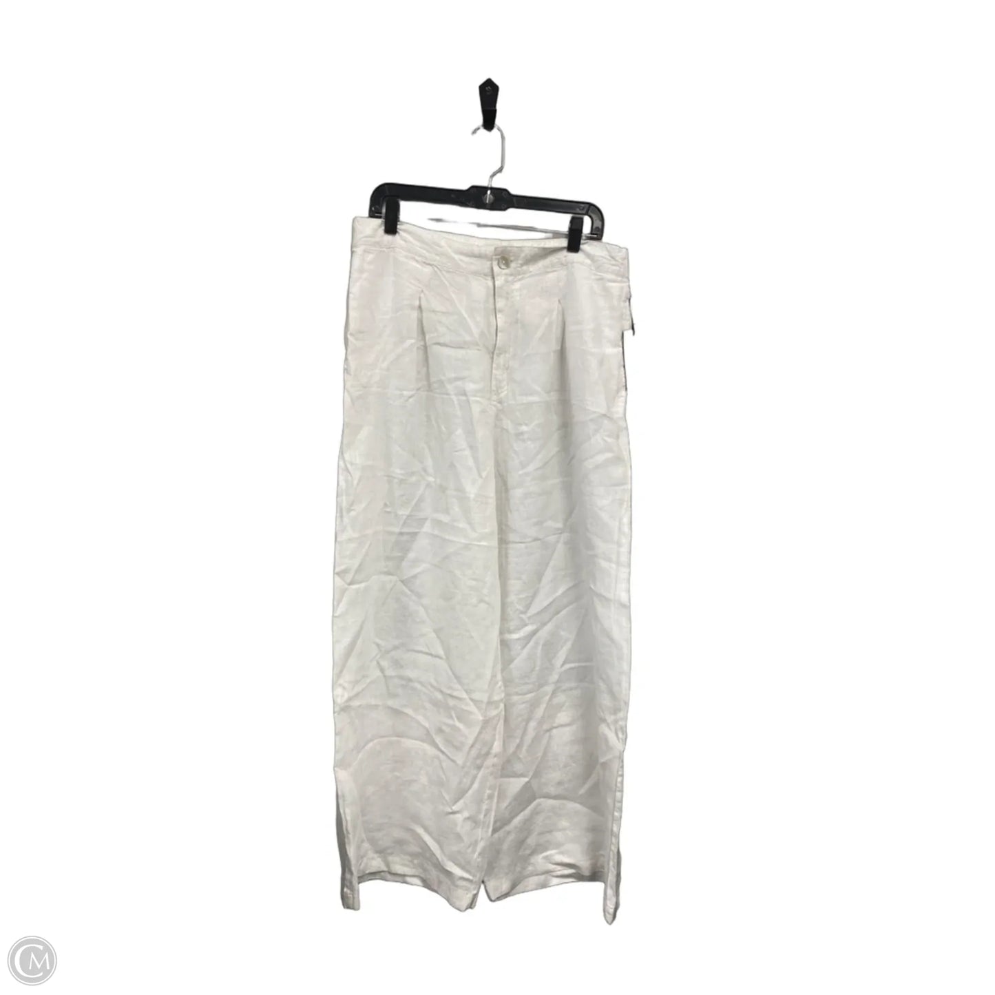 Pants Wide Leg By H For Halston In White, Size: Xl