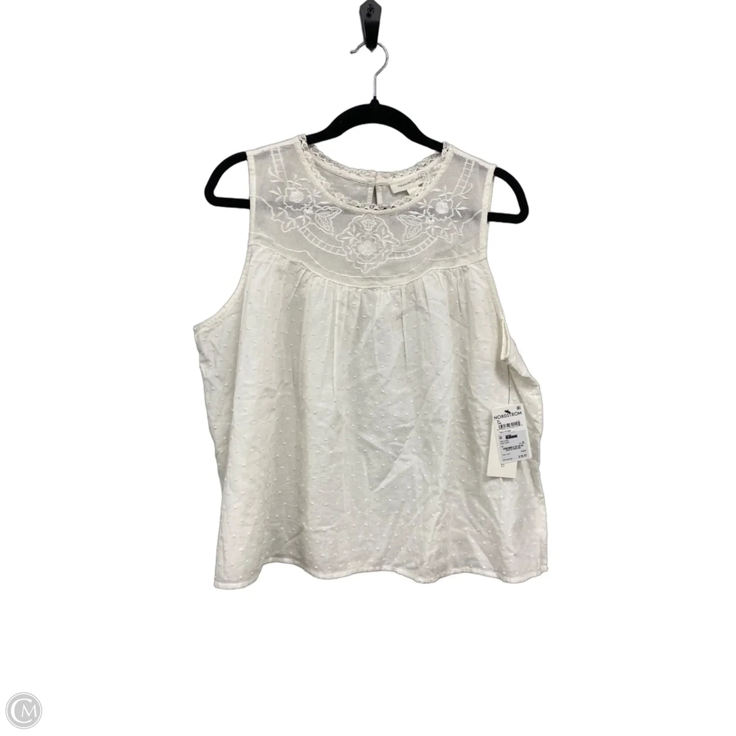 Top Sleeveless By Treasure And Bond In Cream, Size: Xl