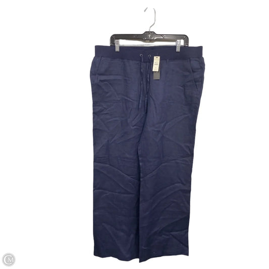 Pants Linen By Talbots In Navy, Size: Xl