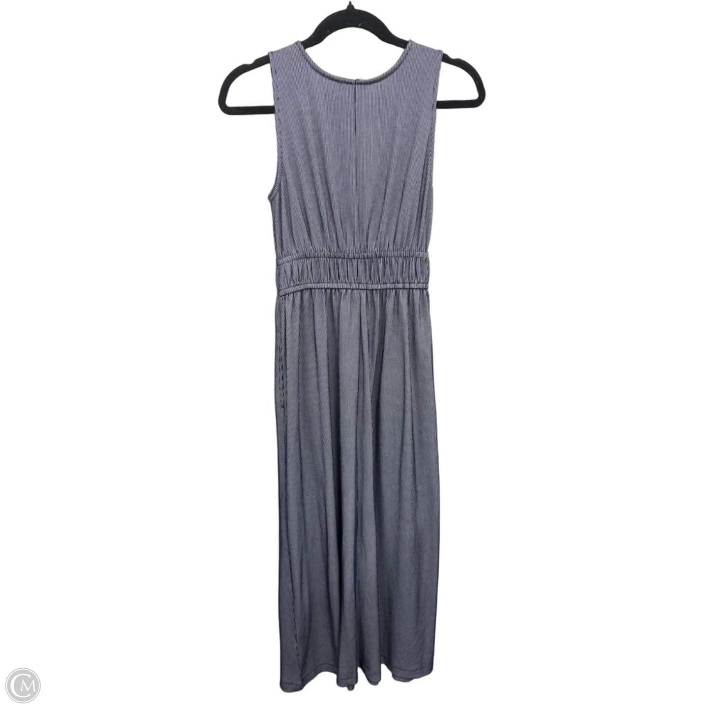Dress Casual Midi By Time And Tru In Blue & White, Size: Xs