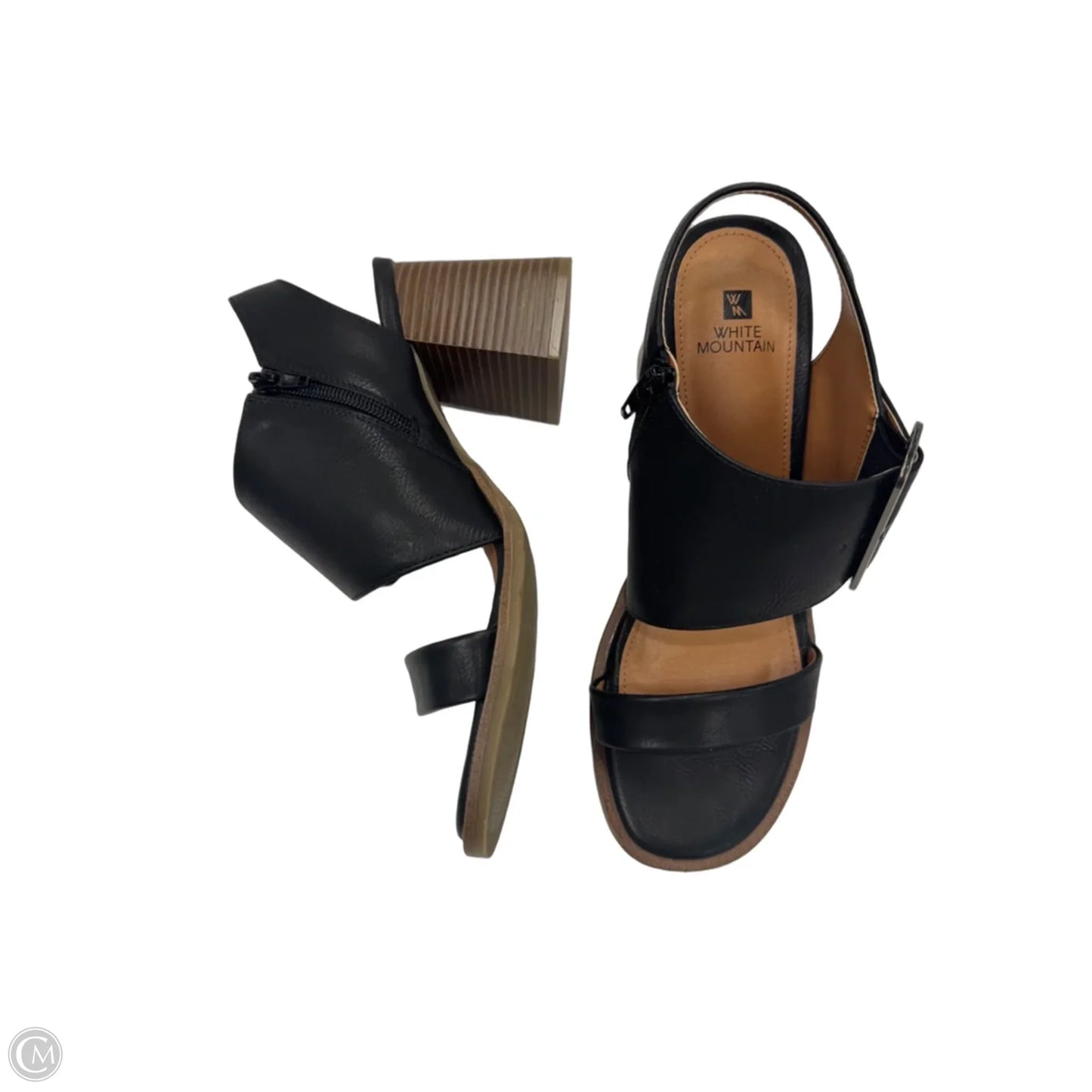 Sandals Heels Platform By So In Black, Size: 8.5