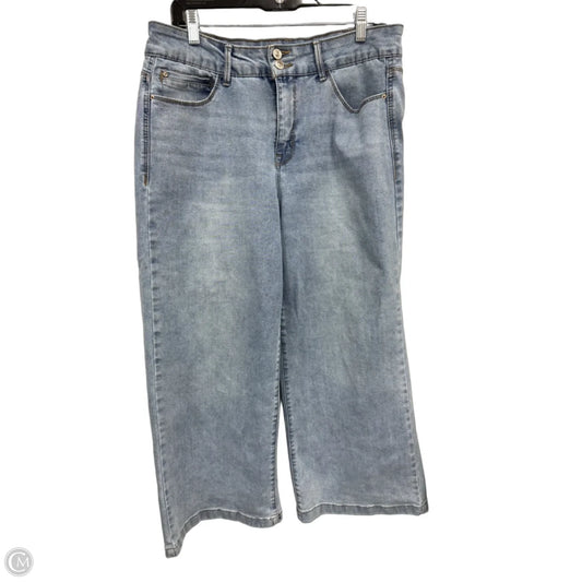 Jeans Wide Leg By Curve Appeal In Blue, Size: 12
