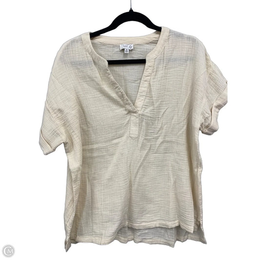 Top Short Sleeve By Wonderly In Floral Print, Size: Xl