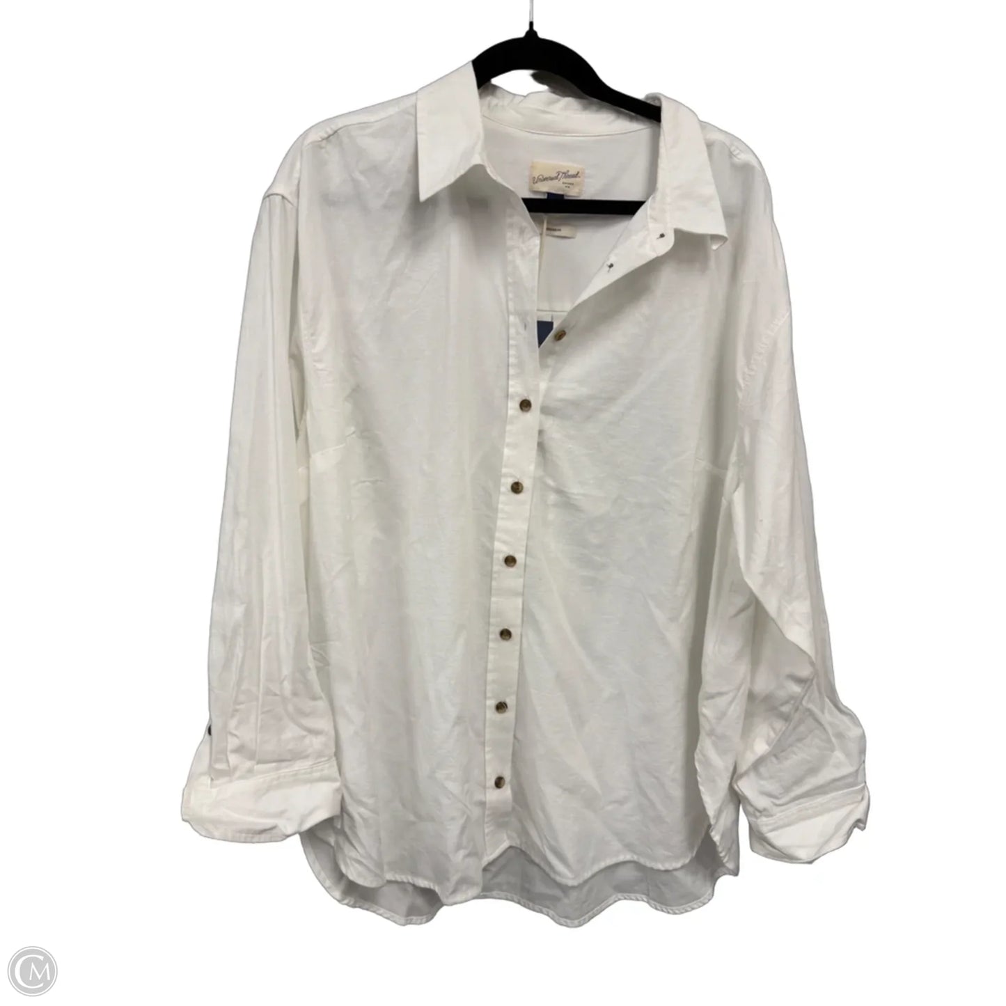 Top Long Sleeve By Universal Thread In White, Size: Xxl