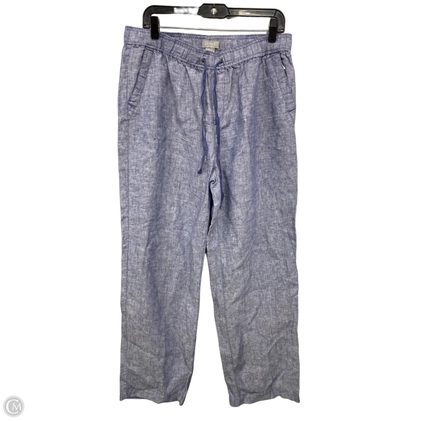 Pants Linen By Kenar In Blue, Size: L