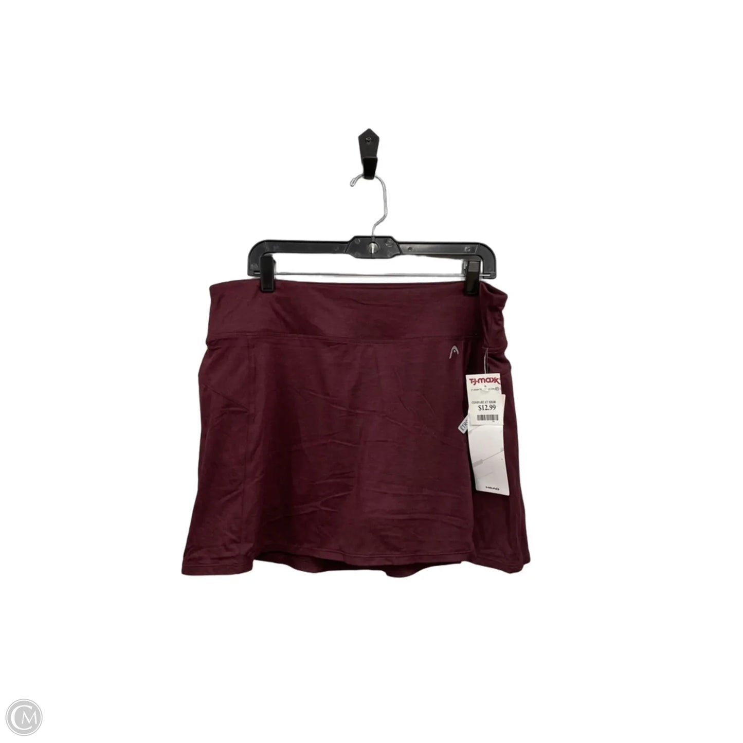 Athletic Skort By Head In Maroon, Size: Xl