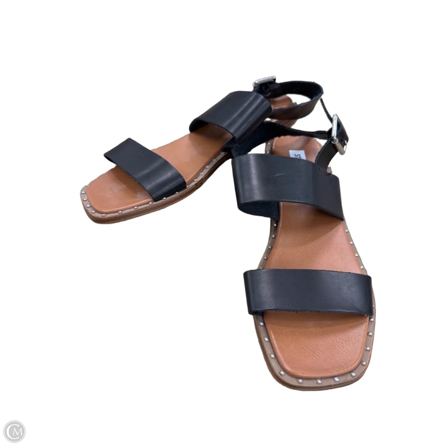 Sandals Flats By Steve Madden In Black, Size: 7.5