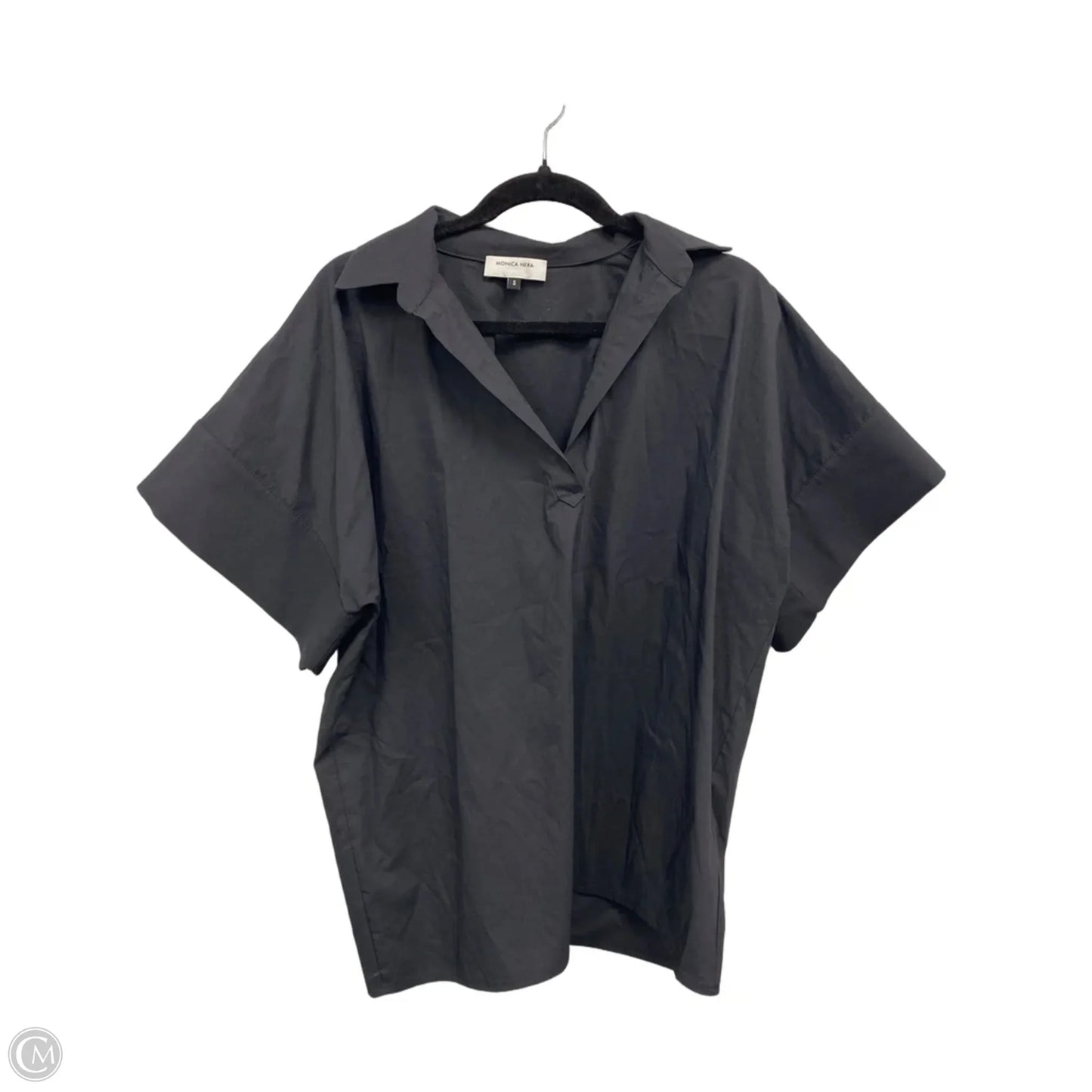 Top Short Sleeve By Clothes Mentor In Black, Size: S