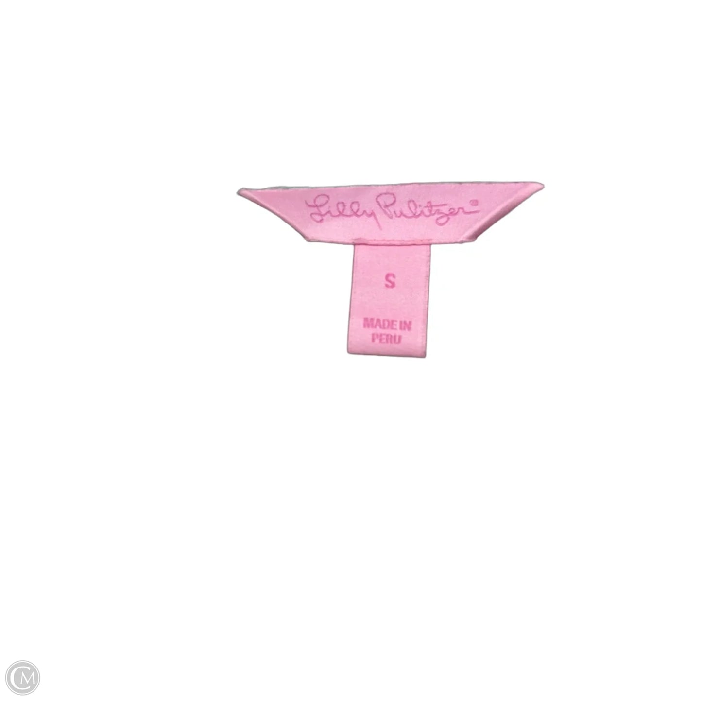 Top 3/4 Sleeve Designer By Lilly Pulitzer In Green & Pink, Size: S