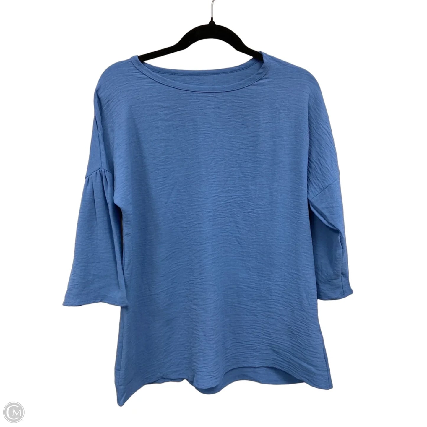 Top 3/4 Sleeve By Ninexis In Blue, Size: L