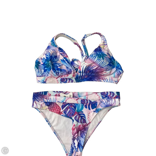 Swimsuit By Clothes Mentor In Blue & Pink, Size: L
