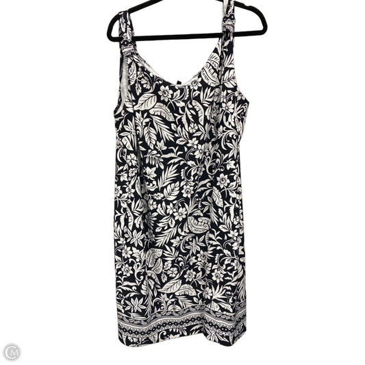 Dress Casual Short By Talbots In Black & White, Size: 2x