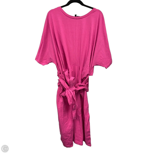Dress Casual Midi By Eloquii In Pink, Size: 20